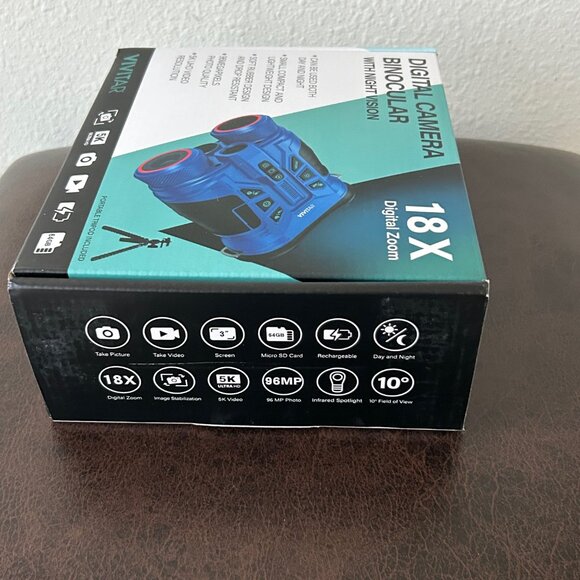 Vivitar Digital Camera Binoculars 18X Zoom Night Vision , Accessory Kit BLUE - Picture 8 of 9